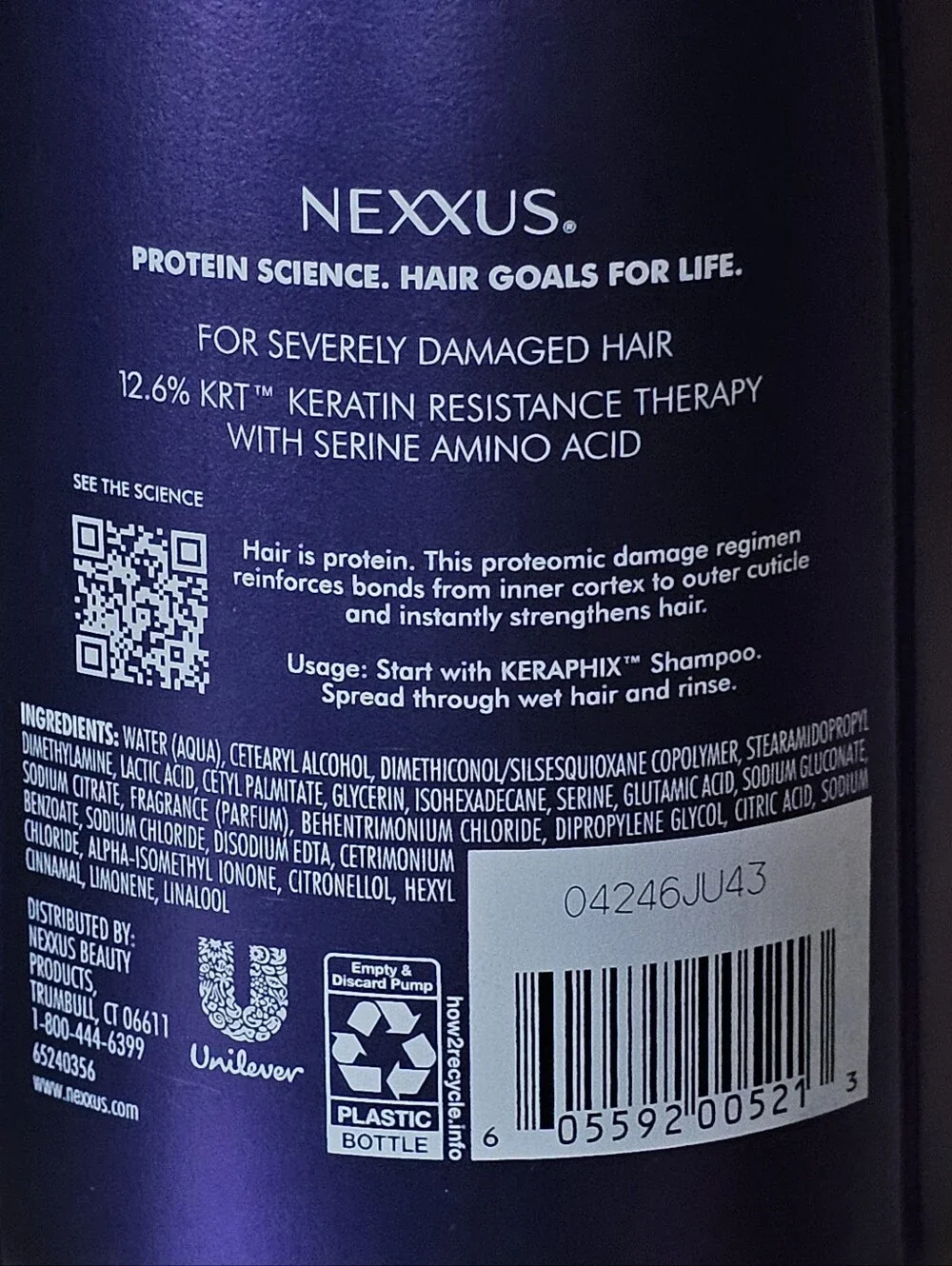 Nexxus Keraphix Conditioner Damaged Hair Repair 33.8oz